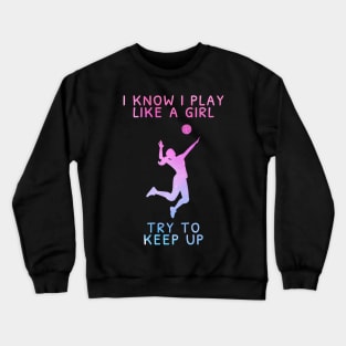 volleyball girl Crewneck Sweatshirt